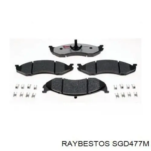 SGD477M Raybestos колодки тормозные передние дисковые