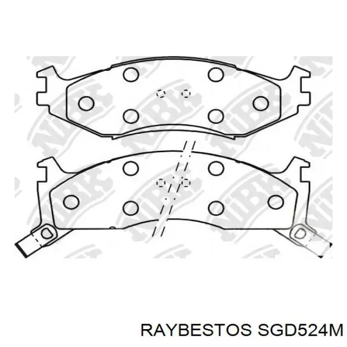 Передние тормозные колодки V1012725 Chrysler