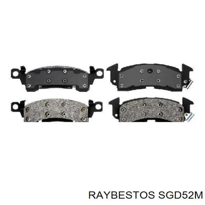 Передние тормозные колодки SGD52M Raybestos