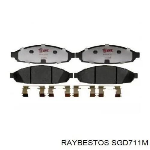 SGD711M Raybestos Колодки тормозные дисковые комплект