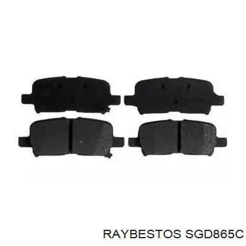 Задние тормозные колодки SGD865C Raybestos