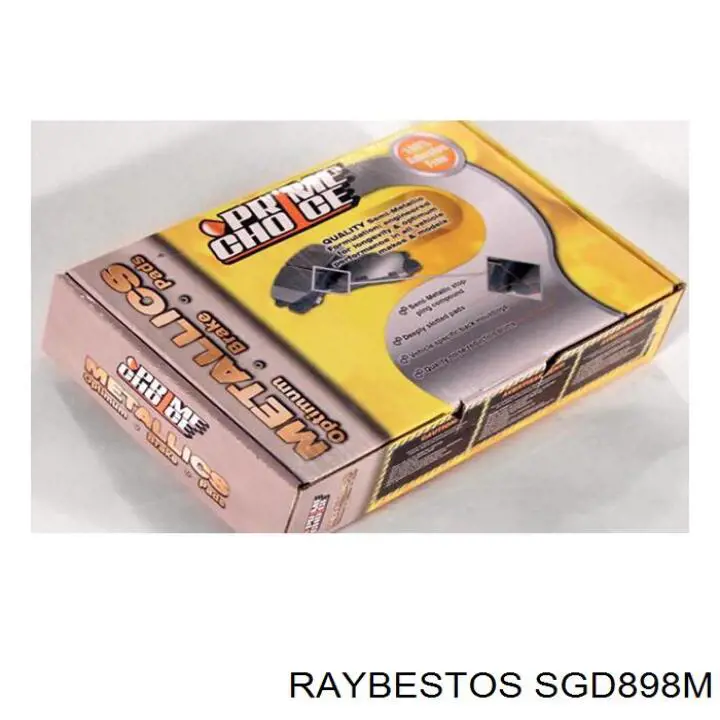 SGD898M Raybestos колодки тормозные задние дисковые