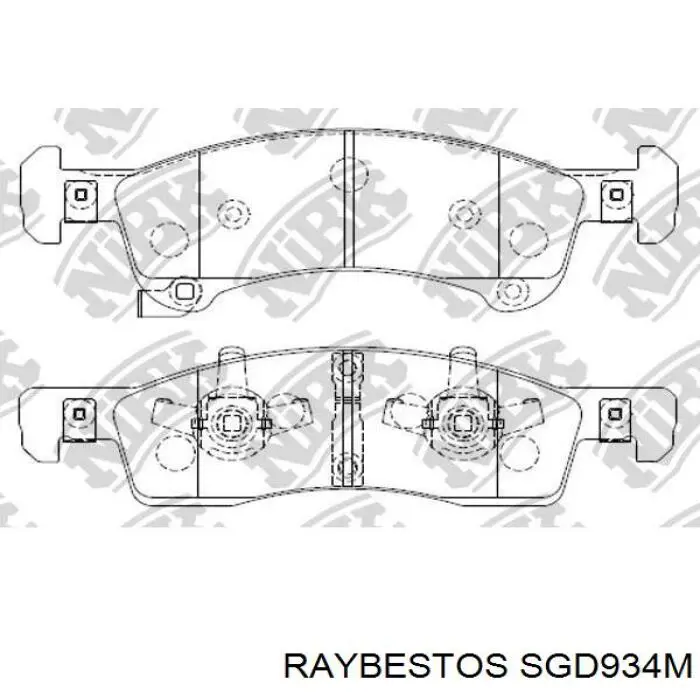 2L1Z2001BA Ford Колодки передние