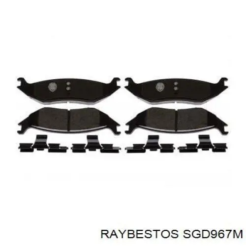 Купить BPDGR0010SET Signeda Колодки тормозные задние, дисковые