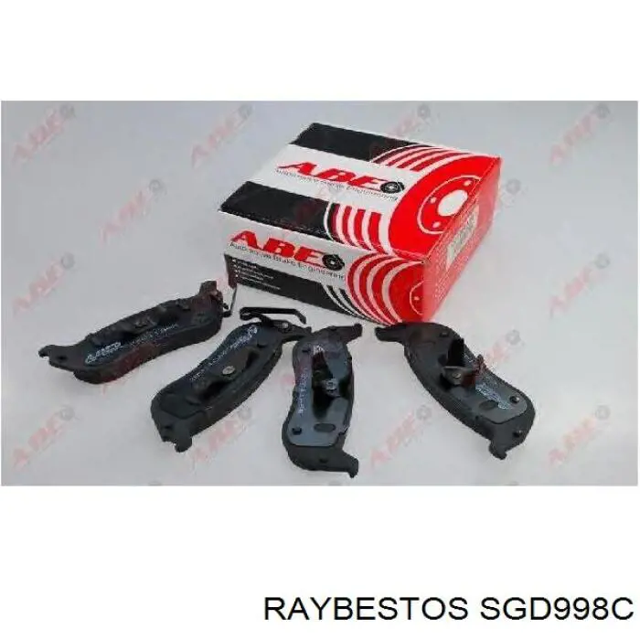 SGD998C Raybestos колодки тормозные задние дисковые