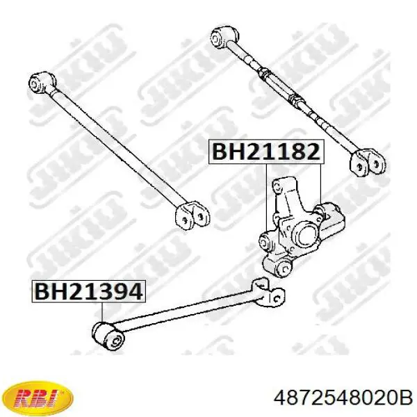 Сайлентблок задней продольной тяги 4872548020B RBI