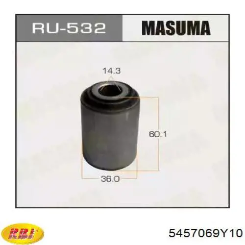 Сайлентблок передней подвески RBI 5457069Y10 цена, от 5.96 USD