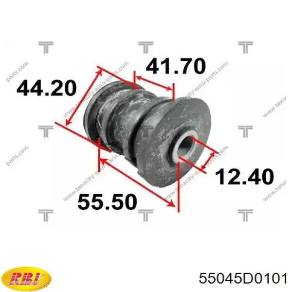 Сайлентблок заднего продольного рычага передний 55045D0101 RBI