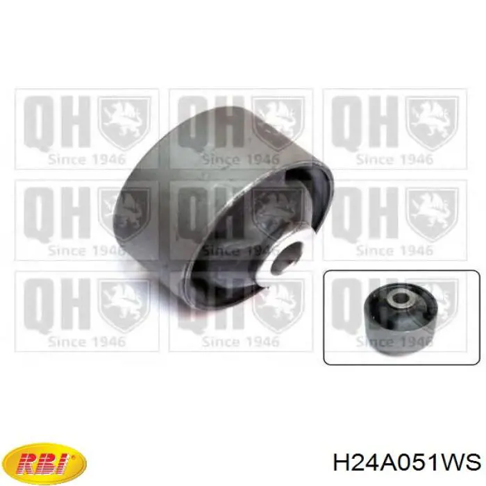 Купить H24A051WS RBI Сайлентблок нижний передней подвески