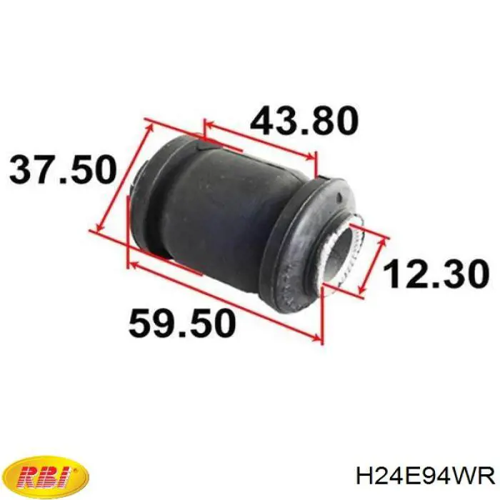 Сайлентблок переднего нижнего рычага H24E94WR RBI