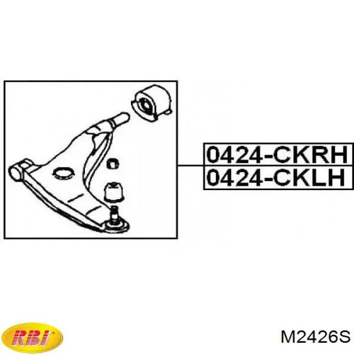 M2426S RBI Сайлентблок нижнего переднего рычага