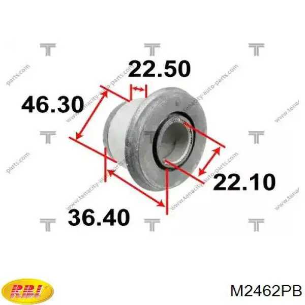 Купить M2462PB RBI Сайлентблок переднего верхнего рычага