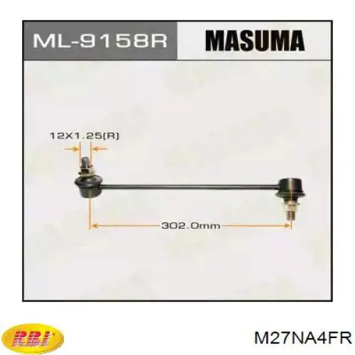 M27NA4FR RBI montante direito de estabilizador dianteiro