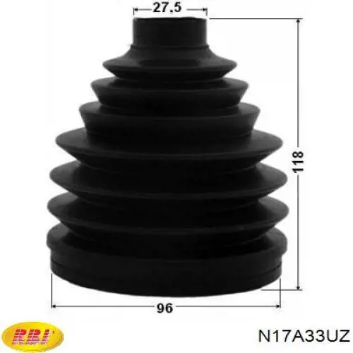 Чехол шруса RBI N17A33UZ цена, от 11.70 USD