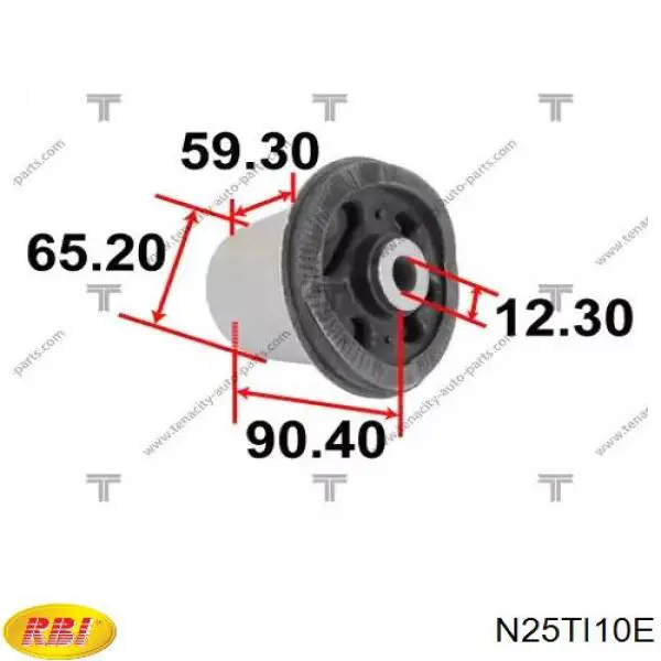 Сайлентблок заднего подрамника RBI N25TI10E цена, от 12.67 USD