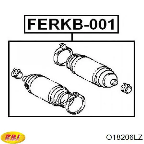 Купить O18206LZ RBI Пыльник рулевого механизма (рейки) правый