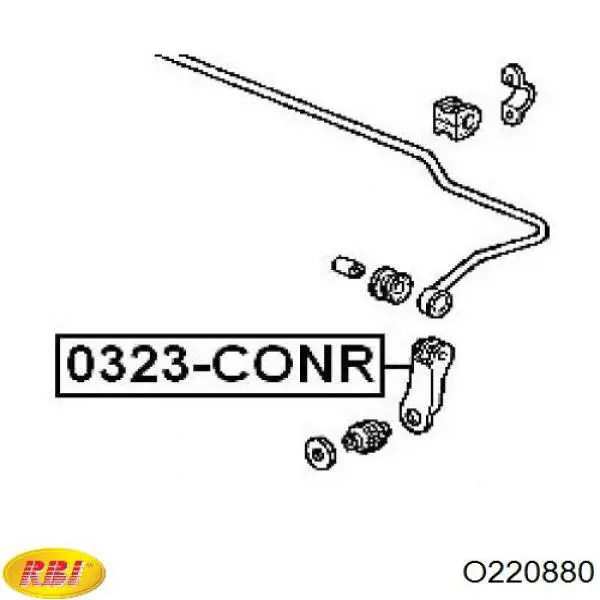 O220880 RBI втулка стойки заднего стабилизатора
