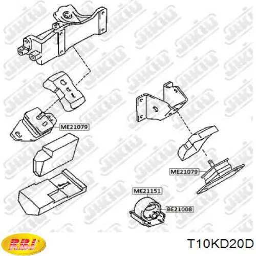 Гидроопора двигателя передняя Toyota 1236167050 цена, от 12.67 USD