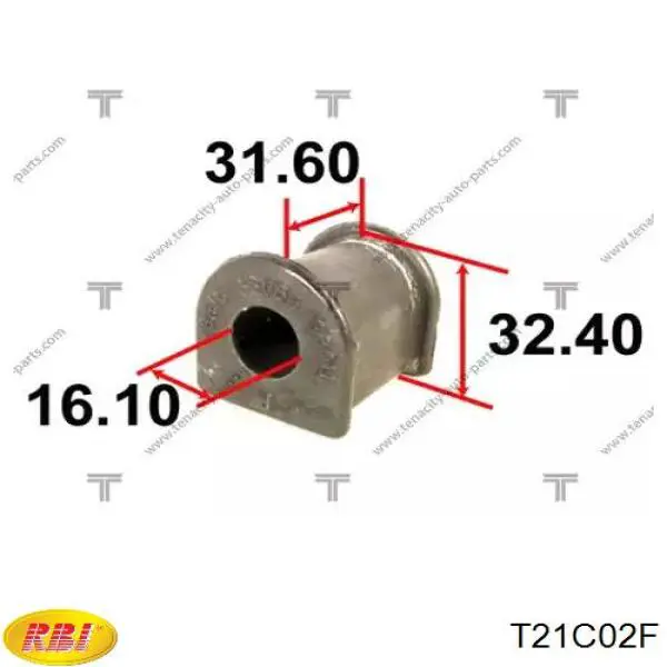 T21C02F RBI Разрезная втулка стабилизатора