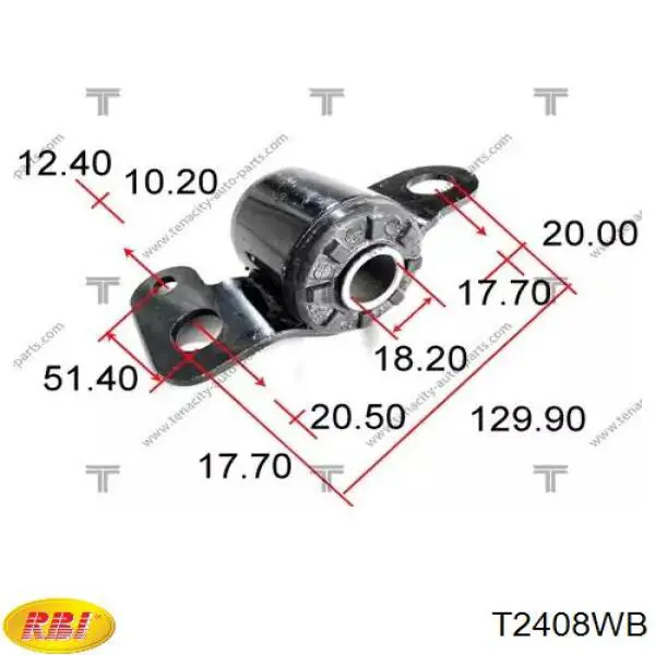 T2408WB RBI Сайлентблок нижнего переднего рычага