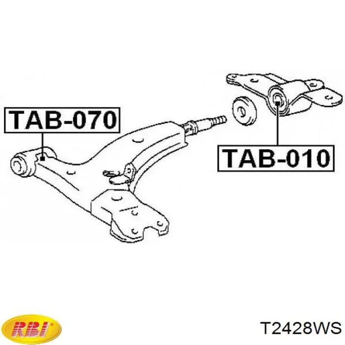 T2428WS RBI Сайлентблок нижнего переднего рычага