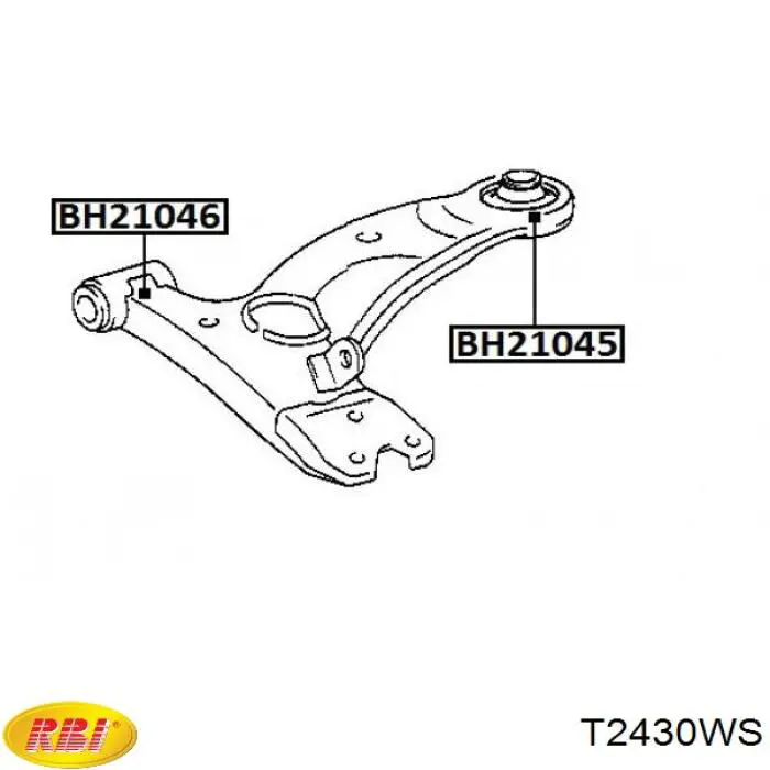 T2430WS RBI Сайлентблок нижнего переднего рычага
