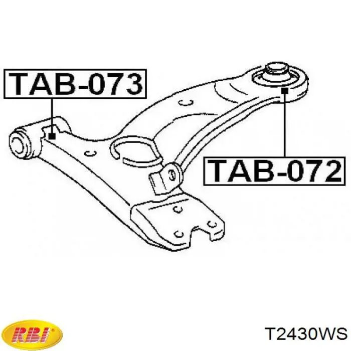 Сайлентблок передней подвески RBI T2430WS цена, от 3.80 USD