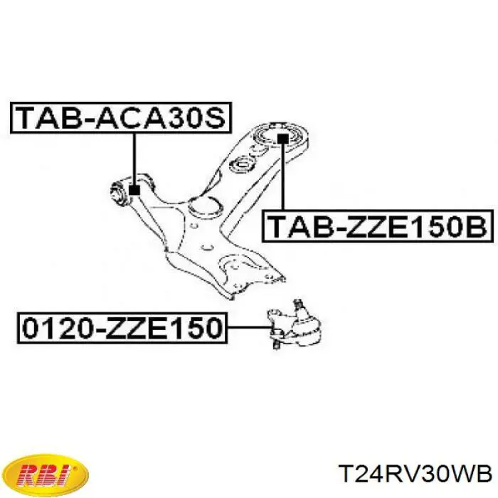 T24RV30WB RBI Сайлентблок нижнего переднего рычага
