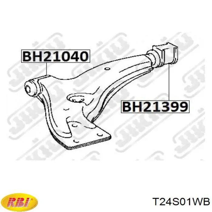 Сайлентблок переднего нижнего рычага T24S01WB RBI