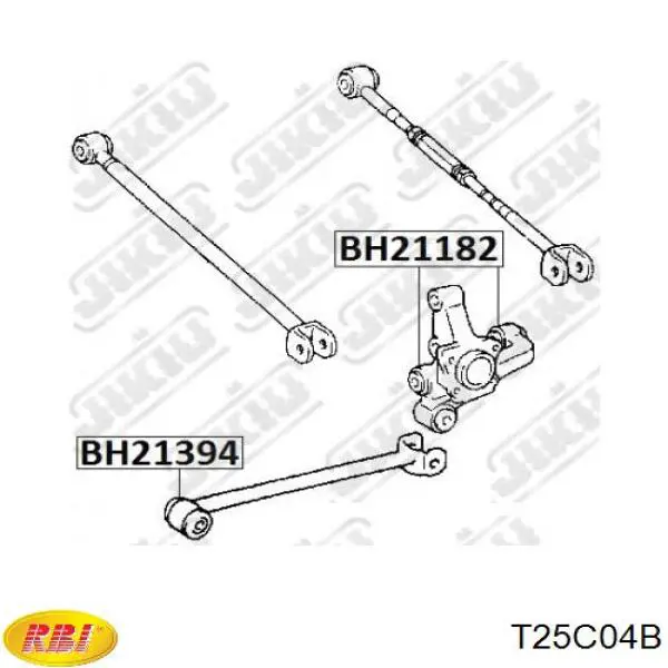 Сайлентблок цапфы задней T25C04B RBI