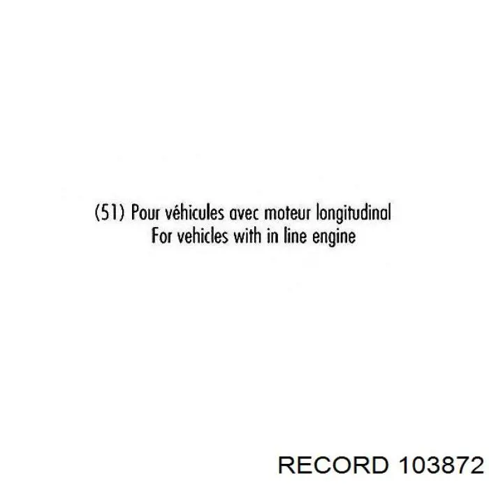 Амортизатор передний правый Record 103872