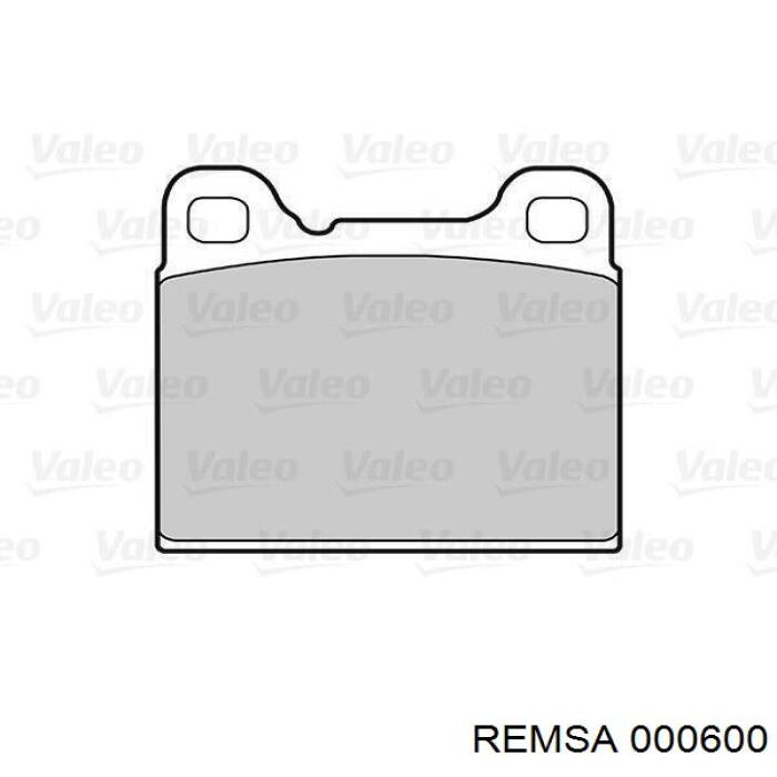 Купить 000600 Remsa Колодки тормозные