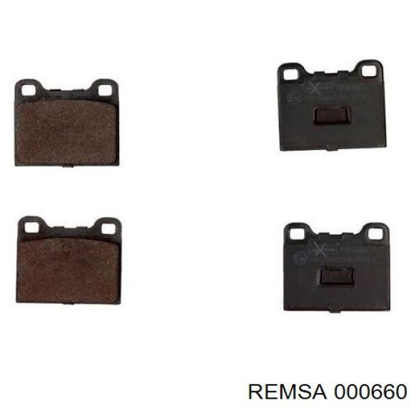 Задние тормозные колодки 000660 Remsa