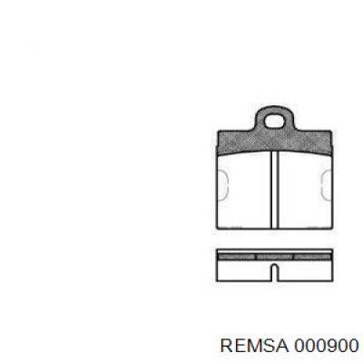 Передние тормозные колодки 000900 Remsa