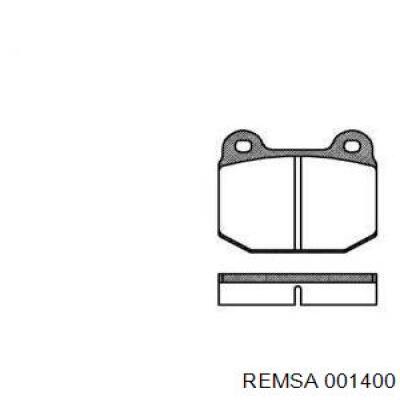 Передние тормозные колодки 001400 Remsa