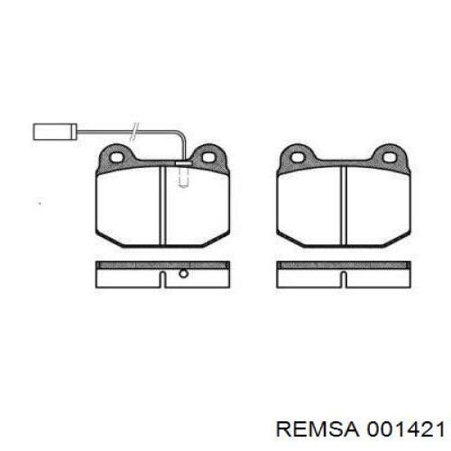 Передние тормозные колодки 001421 Remsa