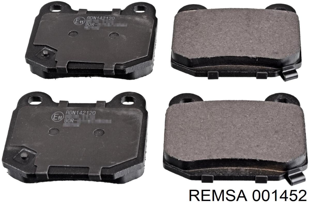 Купить 001452 Remsa Колодки тормозные задние, дисковые