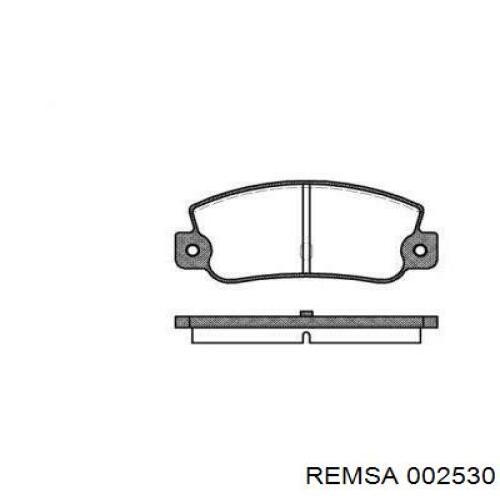 Pastillas de freno traseras 002530 Remsa