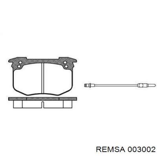 Передние тормозные колодки 003002 Remsa