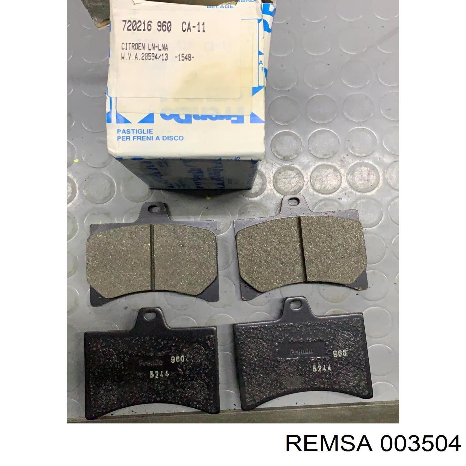 Колодки Remsa 003504 цена, от 8.64 USD
