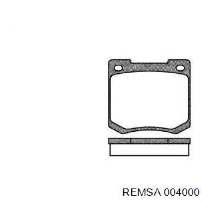 Передние тормозные колодки 004000 Remsa