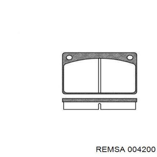 Передние тормозные колодки 004200 Remsa