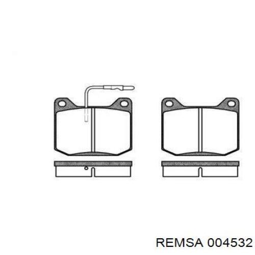 Передние тормозные колодки 004532 Remsa