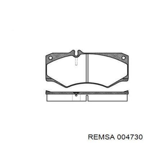 Pastillas de freno delanteras 004730 Remsa