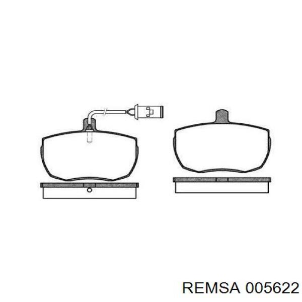 Передние тормозные колодки 005622 Remsa