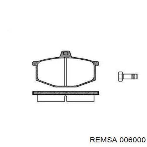 Передние тормозные колодки 006000 Remsa