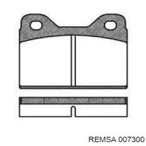 Передние тормозные колодки 007300 Remsa