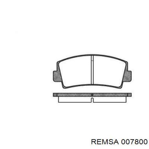 Передние тормозные колодки 007800 Remsa