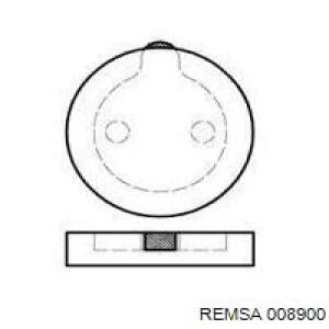 Задние тормозные колодки 008900 Remsa