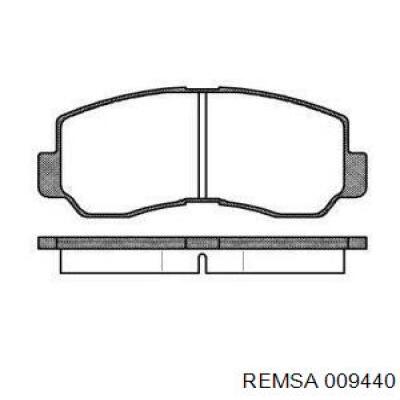 Передние тормозные колодки 009440 Remsa